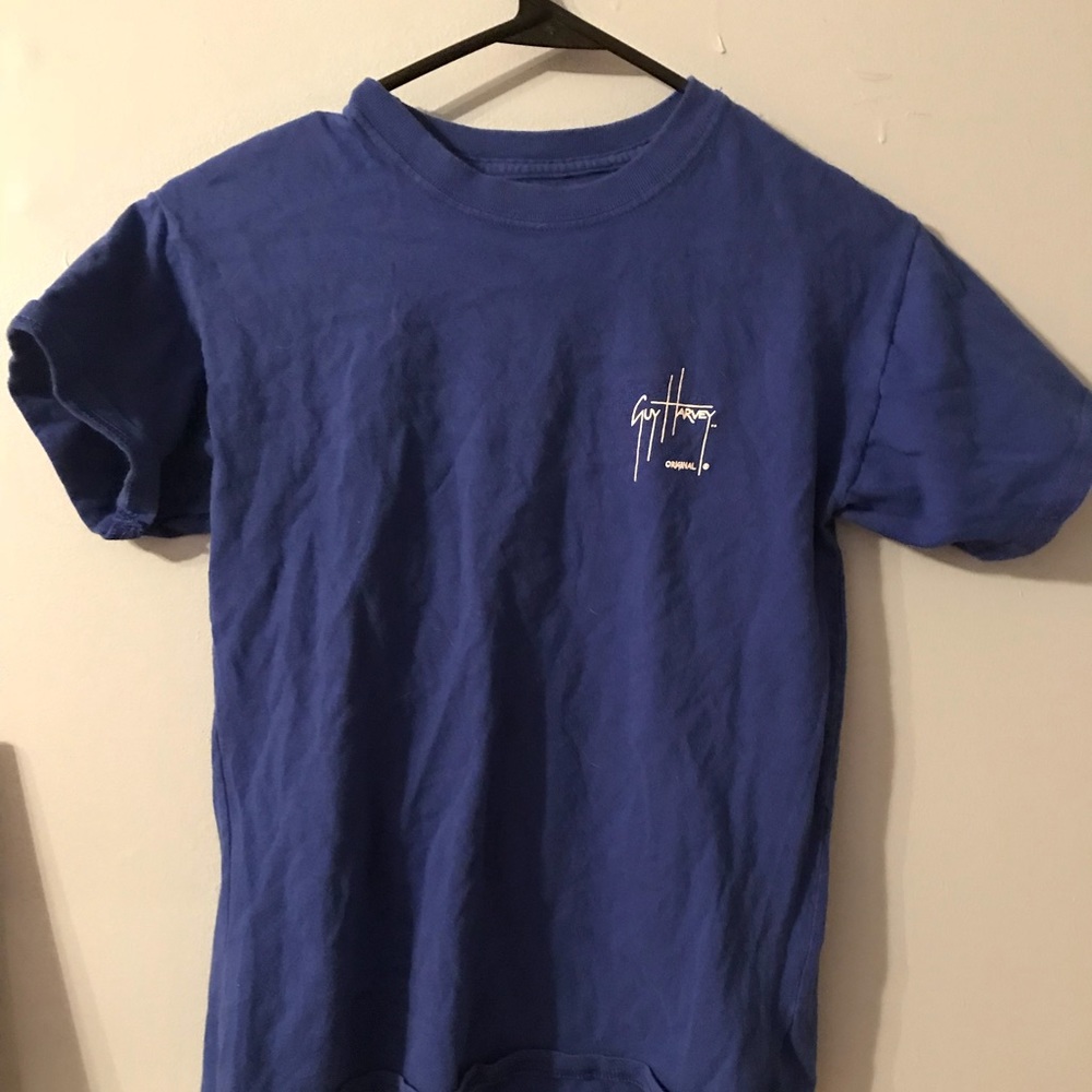 Guy Harvey Youth Large Royal Blue Shirt